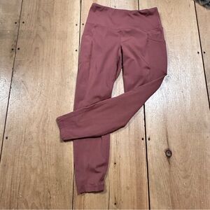 YOGALICIOUS LUX Mauve High Waist Leggings Athleisure Activewear , M
